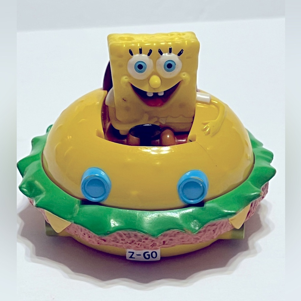 SpongeBob SquarePants Riding Hamburger - Picture 1 of 9